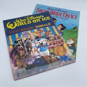 Vintage Disney On Ice Programs - 1985 World on Ice & Snow White on Ice